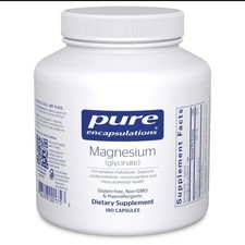 Pure Encapsulations Magnesium Glycinate for Heart Support, 180 Count exp-07/2028 picture