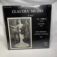 Claudia Muzio LIVE Recording La Tosca Puccini: Act 1 in 1932 - SEALED ALBUM picture