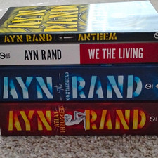 Ayn Rand Paperback Novel Lot Fountainhead Atlas Shrugged Anthem We the Living  picture