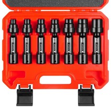 7-Pcs 1/2'' Drive Driveline Limited Clearance Socket Set, 12-Point SAE Sockets picture