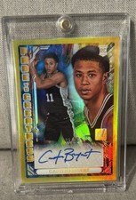2025-26 Donruss Carter Bryant 'Fade To Greatness' Auto Gold /10 Rookie Card  picture