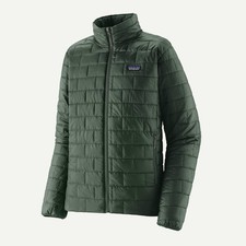 Patagoni Mens Nano Puff Insulated Jacket Lightweight Treeline Green NEW picture