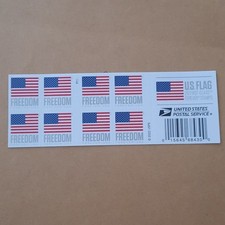 2023 USA Forever U.S. Flag Stamp - Full Booklet of 20 Mint Stamps picture