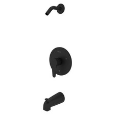 Pfister Pfirst Modern Tub and Shower Trim Kit 1Handle Matte Black Finish without picture
