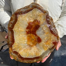 22.4lb Natural Banded Agate Quartz Crystal Rough mineral specimens Healing picture
