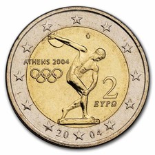 2004 Greece 2 Euro Olympic Games BU picture