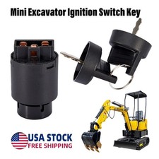 Mini Excavator Ignition Switch Key Fits for AGT Typhoon China Mini Digger New US picture