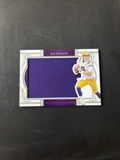 2020 Panini National Treasures Joe Burrow Rookie Jumbo Patch 02/99 picture