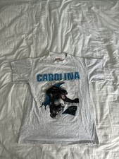 Vtg 1993 Carolina Panthers Nutmeg Mills Shirt Large L 90s NFL Expansion Single picture
