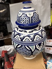 Vantage Chinese Vase 20” Hand Made And Hand Panted picture