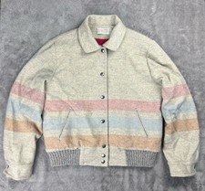 Vintage Pendleton Wool Bomber Jacket Southwestern Pattern  Made in USA  Size L picture