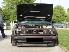 GTI Small Bumper Spoiler/ Front Lower Panel Addon For VW Golf II / Jetta MK2 - picture
