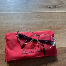 Paloma Picasso 3717 41 Vintage Eyeglasses Gold Red Glasses Diopters Austria Case picture