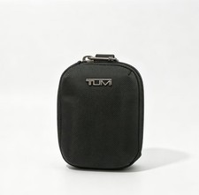 Tumi Black Mini Clip‑On Pouch Travel Small Accessory Zipper Gadget Case Bag picture