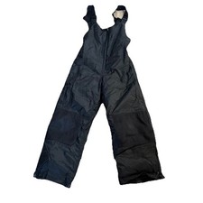 Choko Deluxe Kids Black Snowpants Bib Overalls Reinforced Knee Size 14 Junior picture