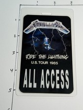 Metallica Commemorative 1985 Ride The Lightning Your backstage pass & Lanyard picture