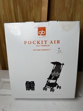 Gb Pockit Air All-Terrain Ultra-Compact Travel Folding Stroller Black Open Box picture