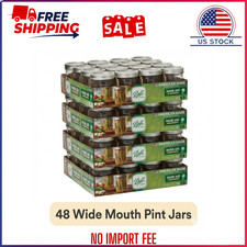 (4 pack) Ball 16 oz Mason Jars, Wide Mouth Pint Canning Jars with Lids and Rings picture