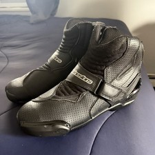 Alpinestars SMX-1 R Vented Boot Black Size 45 Low Cut Road (GREAT CONDITION) picture