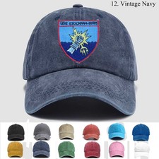 Customized Personalization Embroidered Hat Uss Stockham Dd-683, Trucker Hat picture