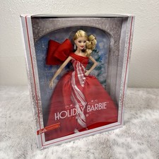 Barbie 2019 Holiday Signature Doll Blonde Mattel FXF01 - New In Box Sealed picture