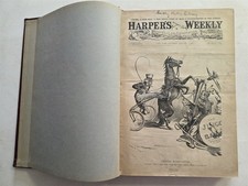 Harpers Weekly Journal 1897 Jan-June Half Year Bound Weekly Newspapers picture