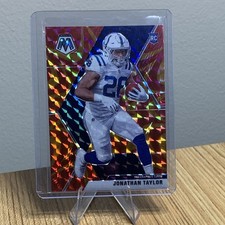 Panini 2020 Mosaic Jonathan Taylor RC Reactive Orange Mosaic Prizm #216 Colts picture