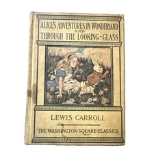 Antique Alice's Adventures In Wonderland and Through the Looking   Glass, c 1920 picture