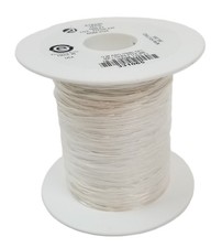 1000ft Alpha Wire 518230 Hook Up Wire 28AWG PTFE Silver Plated Copper White NEW picture