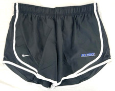 NEW USAF U.S. Air Force Falcons Nike Tempo Dri-Fit Running Shorts Gray Women's M picture