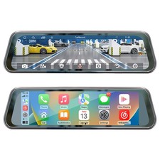 Apple CarPlay Car Rearview Mirror DVR Driving Recorder 9.36in AUX/BT/FM/TF Cam picture