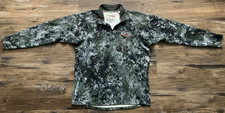 Sitka 1/4 Zip Fleece Men's XL Forest Camo Flaws Read Description picture