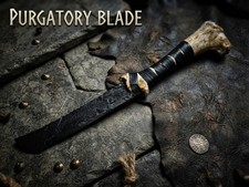 Supernatural Purgatory Blade Replica: Camel Bone Handle, Leather Wrapped picture