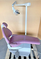 Adec Cascade 1040 Dental Patient Exam Chair W/ Post Mount Radius 6300 Exam Light picture