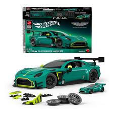  Mattel Brick Shop Hot Wheels ’24 Aston Martin Vantage GT3 Building Set  picture