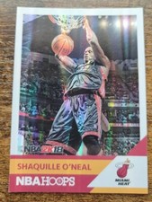 2017-18 NBA Hoops NBA2K18 Refractor Foil SHAQUILLE O'NEAL Lakers Miami Heat picture