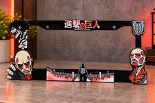 Attack On Titan License Frame Premium Black Metal-Handpainted-Made to Order picture