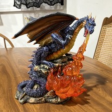 Vintage Summit Collection Purple Dragon Fire Breathing Figure Myths And Legends picture