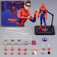 Spider-Man Action Figure Peter Parker Into The Spider Verse Toy Gift With Box picture
