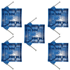 50 Pack 2-Gang New Work ETL Electrical Outlet & Switch Boxes 32 Cu In Blue picture