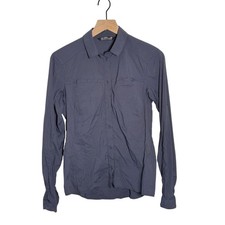 Arcteryx Fernie Long Sleeve Buttom Down Blue Micro Check Hiking Medium picture