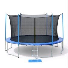 Aoodor 12FT Outdoor Trampoline with Enclosure Inner-Safety Net & Ladder for Kids picture