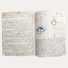 C19th Antique Physics Notes | Ottoman Turkish Manuscript Handwritten Notebook picture