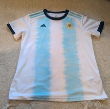 Blue White ADIDAS Argentina National Team 2019/2020 Home Jersey Men’s Size Large picture