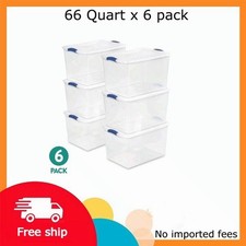 Sterilite Large Latching Storage Bin, 66 Quart Clear Plastic Storage Container picture