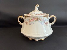Antique Theodore Haviland Limoges Sugar Bowl Schleiger 852a DAMAGED AS-IS picture
