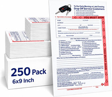 250 Pcs Key Drop Envelopes Night Auto Shop Repair Service Drop picture