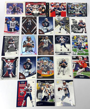 NFL Goat TOM BRADY Mixed Football Card Lot of (22) / NFL Legend Investment Lot picture