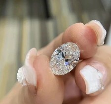 6 Ct Lab Grown Diamond Oval Cut D Color VVS1 Clarity CVD Certified Loose Diamond picture