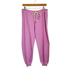 The Great Womens French Terry Cotton Joggers Sweatpants Sz 2/ US Medium Pink USA picture